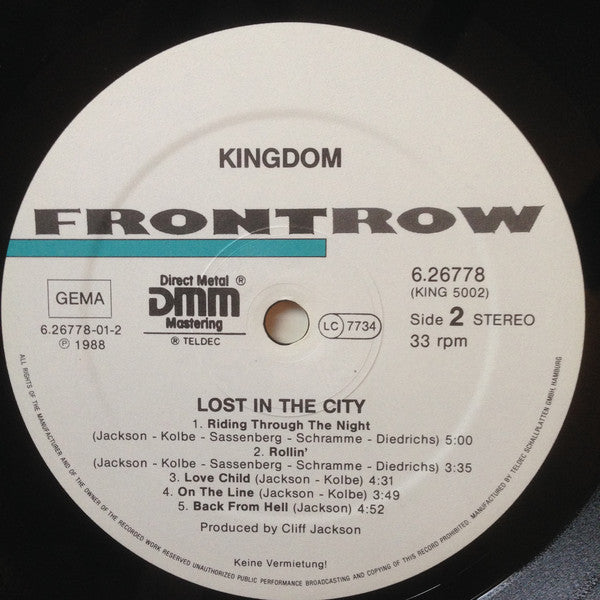 Kingdom (14) : Lost In The City (LP, Album)