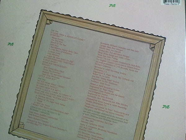 Carpenters : An Old-Fashioned Christmas (LP, Album, RP, Ind)