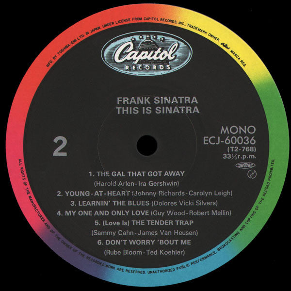 Frank Sinatra : This Is Sinatra! (LP, Album, Comp, Mono, RE)