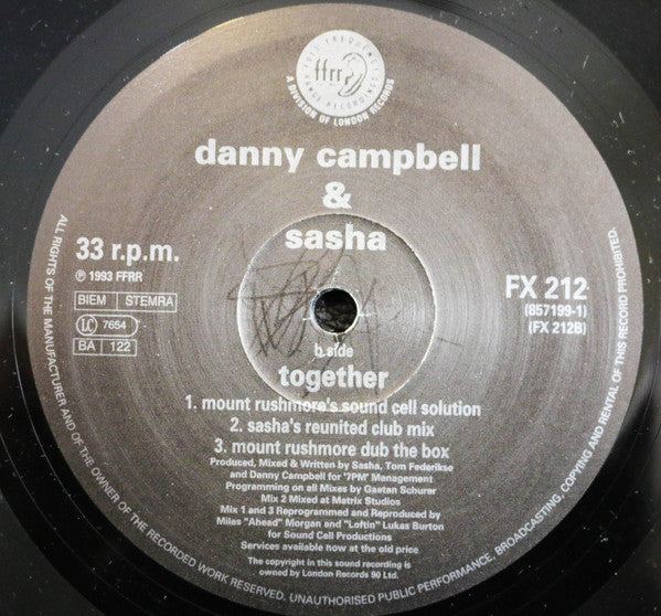 Danny Campbell & Sasha : Together (12")