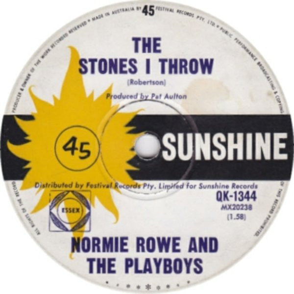 Normie Rowe & The Playboys : Pride And Joy (7", Single)