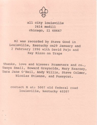 M Is The Thirteenth Letter / Monade : Vol De Nuit / Witchazel (7")