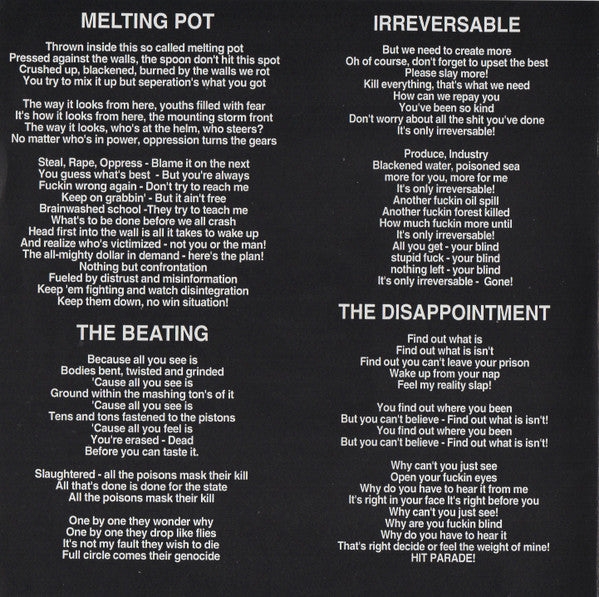 Toxic Narcotic : 2 Oz. Slab Of Hate (7", EP, RE)