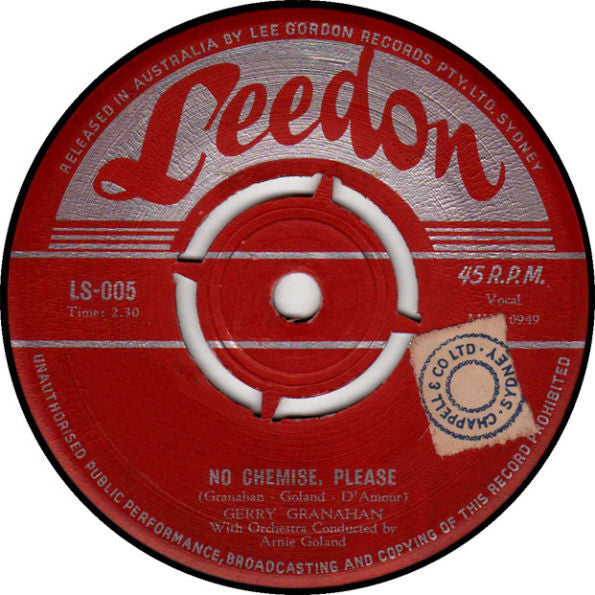 Gerry Granahan : No Chemise, Please / Girl Of My Dreams (7&quot;, Single)