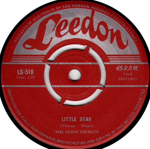 Johnny "Scat" Brown / The Moon Rockets : Mama Rock / Little Star (7", Single)