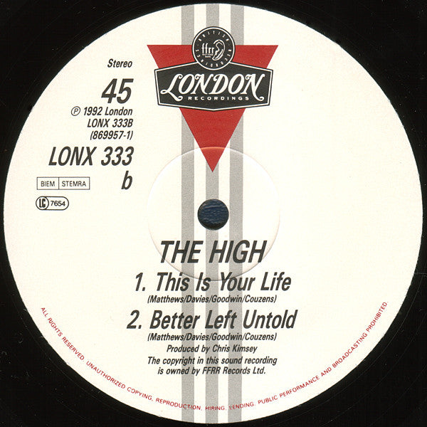 The High : Sweet Liberty (12", Single)