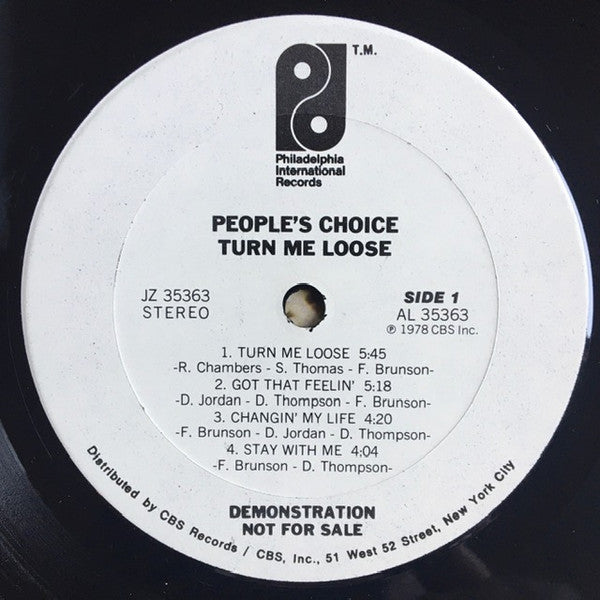 People's Choice : Turn Me Loose (LP, Album, Promo)