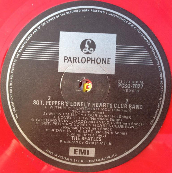 The Beatles : Sgt. Pepper's Lonely Hearts Club Band (LP, Album, RE, RM, Pin)