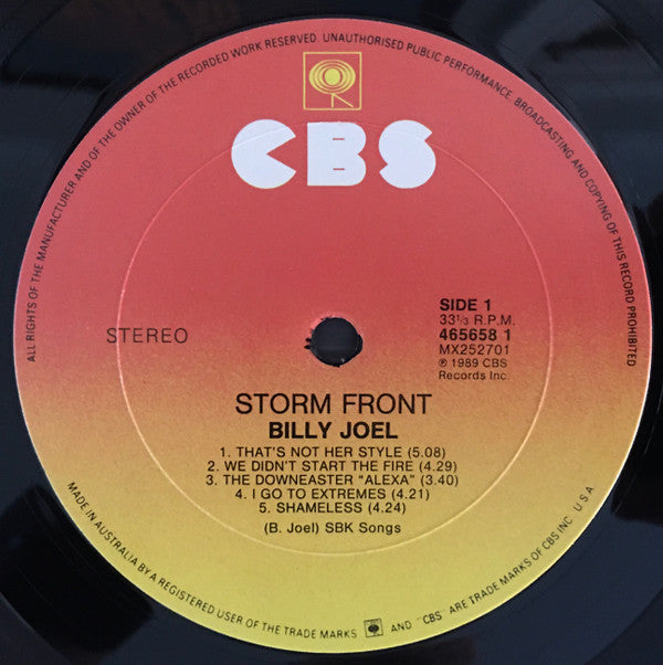 Billy Joel : Storm Front (LP, Album)