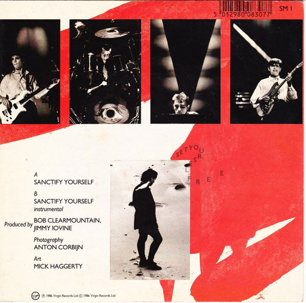 Simple Minds : Sanctify Yourself (7", Single)