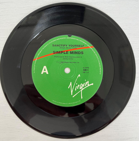 Simple Minds : Sanctify Yourself (7", Single)