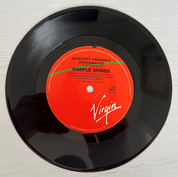 Simple Minds : Sanctify Yourself (7", Single)
