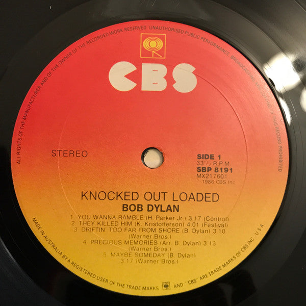 Bob Dylan : Knocked Out Loaded (LP, Album)