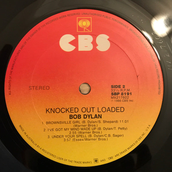 Bob Dylan : Knocked Out Loaded (LP, Album)