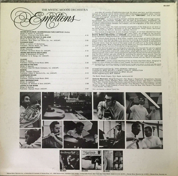 The Mystic Moods Orchestra : Emotions (LP, Album, RE)