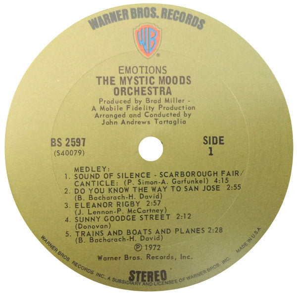 The Mystic Moods Orchestra : Emotions (LP, Album, RE)