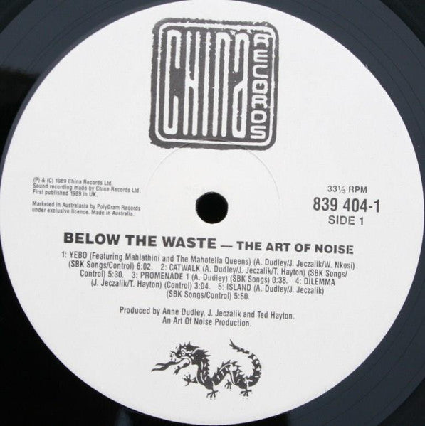 The Art Of Noise : Below The Waste (LP, Album)