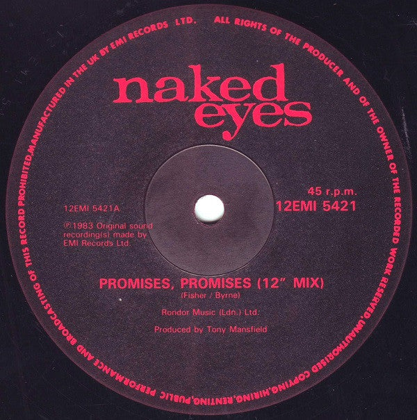 Naked Eyes : Promises, Promises (12")