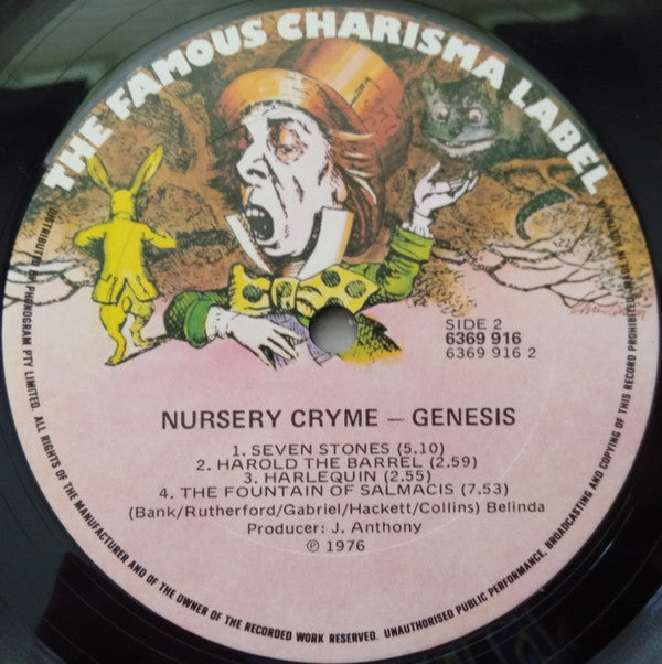 Genesis : Nursery Cryme (LP, Album, M/Print, RE, Gat)