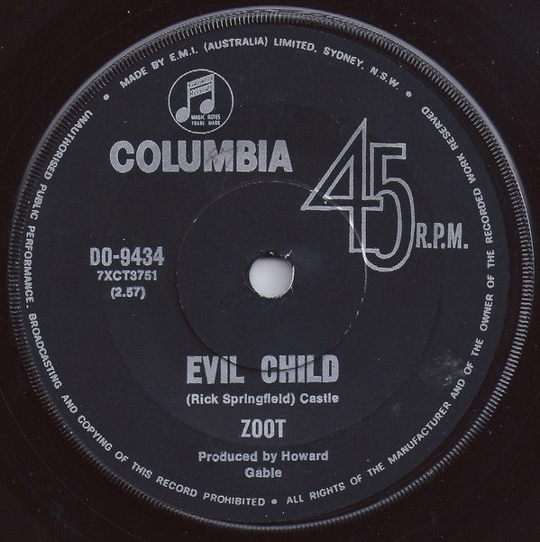 Zoot (2) : Evil Child / The Freak (7&quot;, Single)