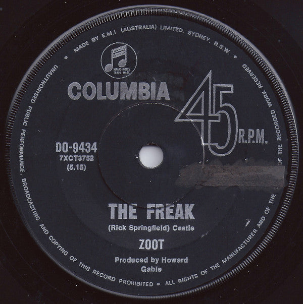 Zoot (2) : Evil Child / The Freak (7", Single)