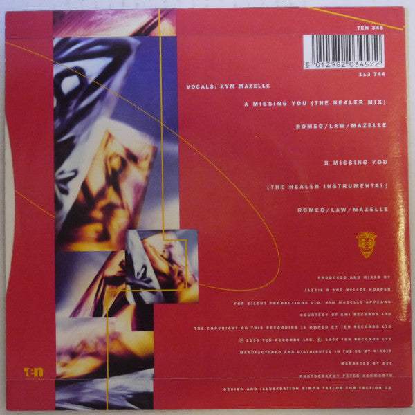 Soul II Soul : Missing You (7", Single, Inj)