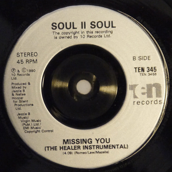 Soul II Soul : Missing You (7", Single, Inj)