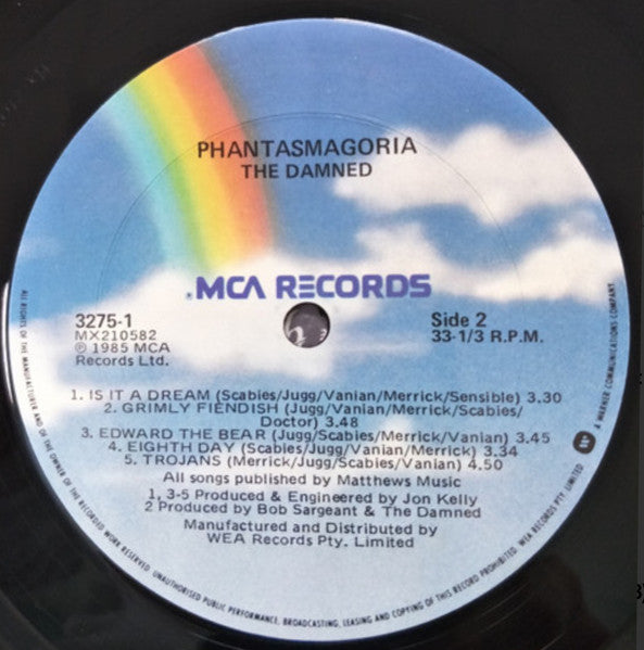 The Damned : Phantasmagoria (LP, Album, RP + 7", Single)