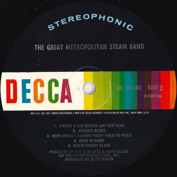 The Great Metropolitan Steam Band : The Great Metropolitan Steam Band (LP, Album)