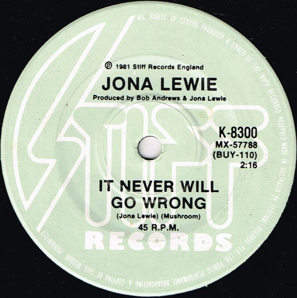 Jona Lewie : Louise (We Get It Right) (7", Single)