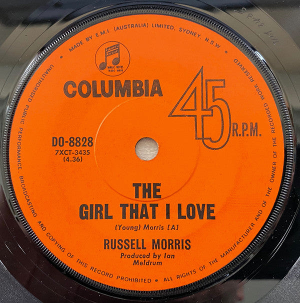 Russell Morris : Part Three Into Paper Walls (7", Single, RE)