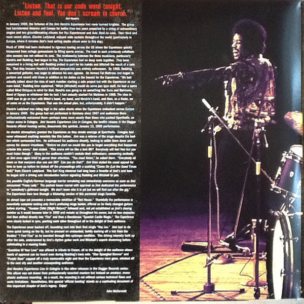 The Jimi Hendrix Experience : Live In Cologne (2xLP, Mono, Gat)