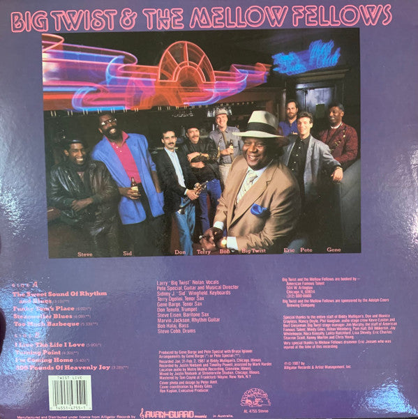 Big Twist And The Mellow Fellows : Live From Chicago! Bigger Than Life!! (LP, Album)