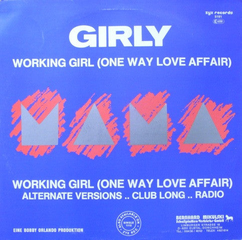 Girly : Working Girl (One Way Love Affair) (12")