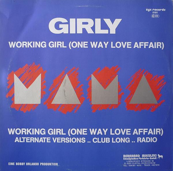 Girly : Working Girl (One Way Love Affair) (12")