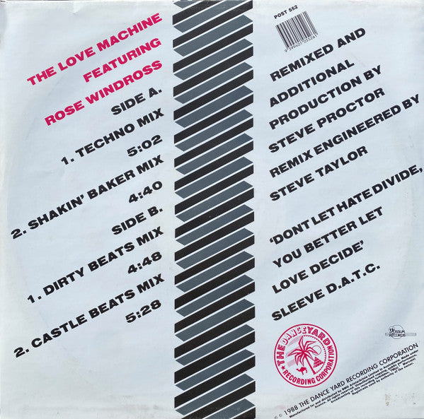 Love Machine (3) : Deputy Of Love Machine (Remix) (12", Single)