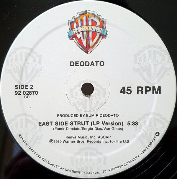 Eumir Deodato : S.O.S. Fire In The Sky (12", Maxi)