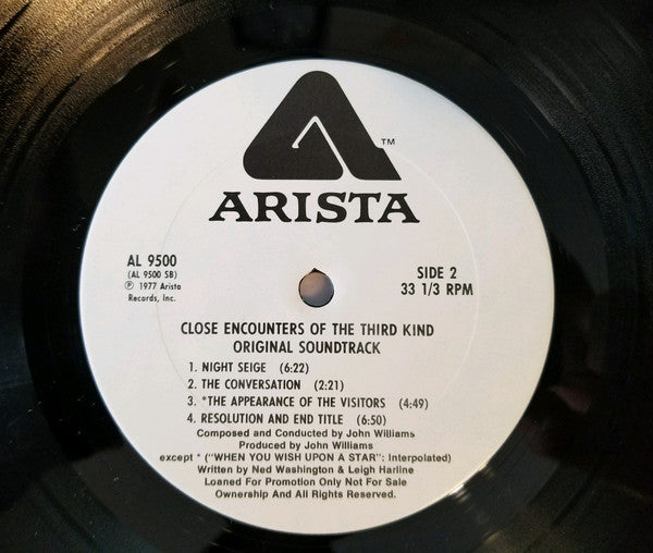 John Williams (4) : Close Encounters Of The Third Kind (Original Motion Picture Soundtrack) (LP, Album, Promo, Ter + 7", S/Sided, Single)