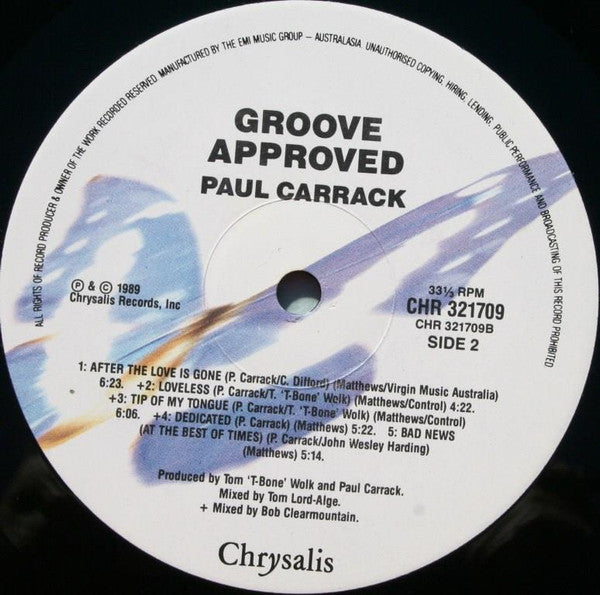 Paul Carrack : Groove Approved (LP, Album)