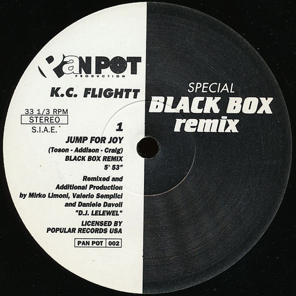 KC Flightt : Jump For Joy (Special Black Box Remix) (12")