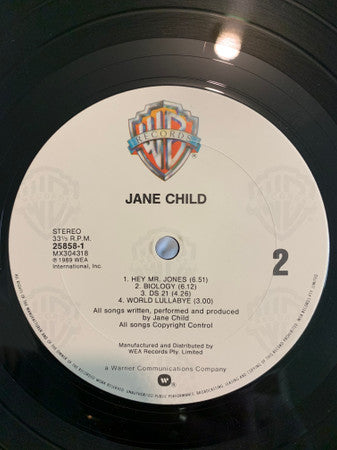 Jane Child : Jane Child (LP, Album)