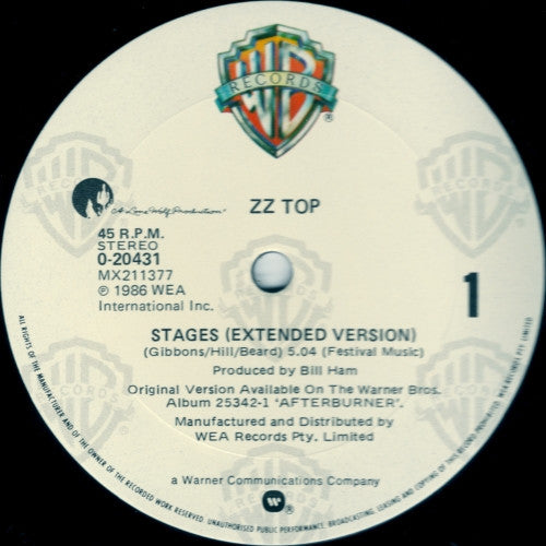 ZZ Top : Stages (12", Single)