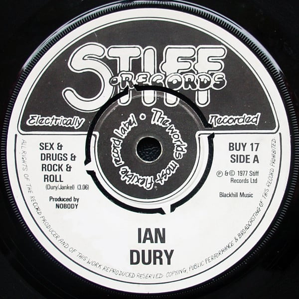 Ian Dury : Sex & Drugs & Rock & Roll (7", Single)