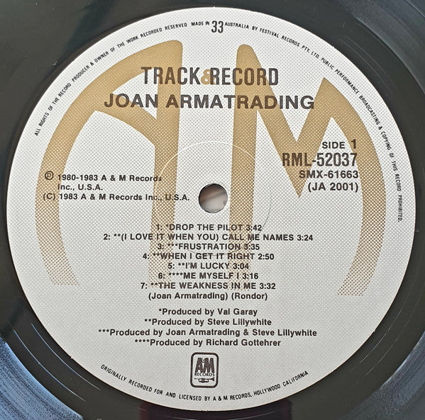 Joan Armatrading : Track Record (LP, Comp)