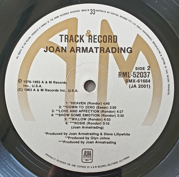 Joan Armatrading : Track Record (LP, Comp)