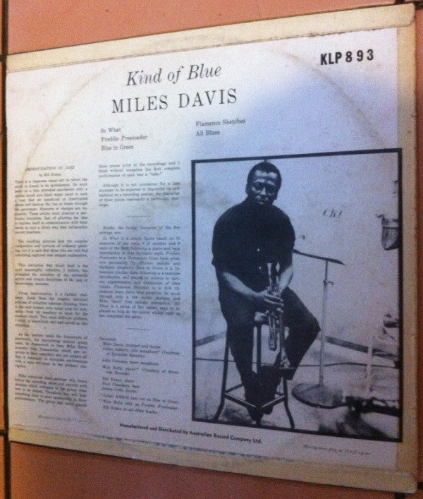 Miles Davis : Kind Of Blue (LP, Album, Mono)