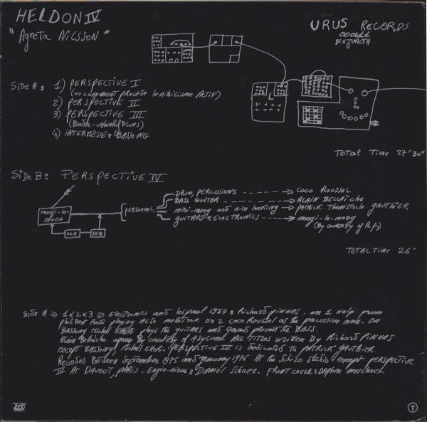 Heldon : Heldon IV "Agneta Nilsson" (LP, Album)