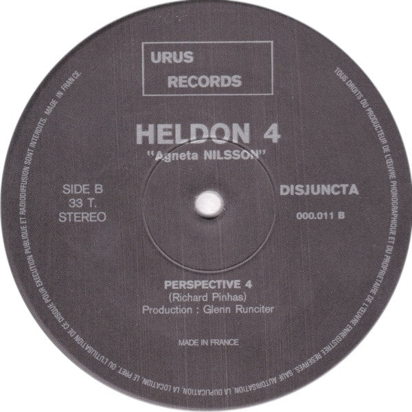 Heldon : Heldon IV "Agneta Nilsson" (LP, Album)