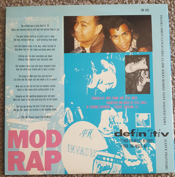 Double J & Twice The T With Ray Columbus : Mod Rap / Rockin' On The M.I.C. (7", Single)