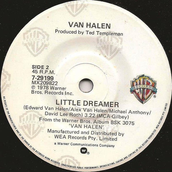 Van Halen : Hot For Teacher (7", Single)